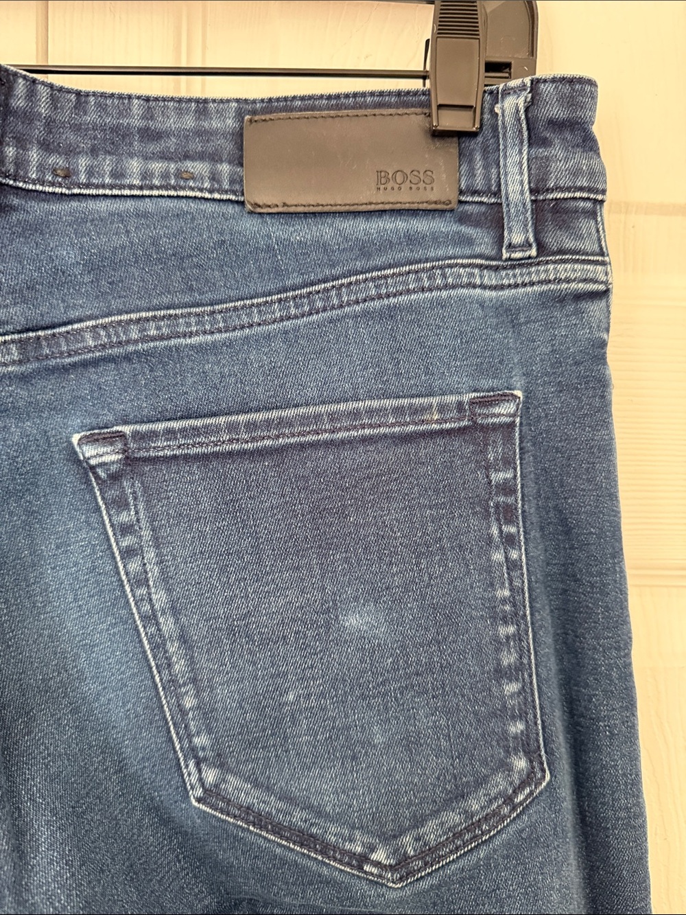 Hugo Boss Men’s Jeans Candiani Denim Straight Leg Size 32 /32 - Picture 4 of 14